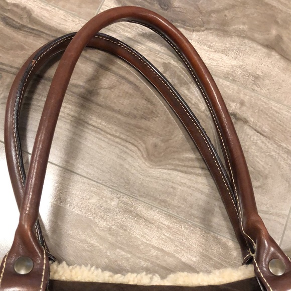 🔥🔥ITALIAN GENUINE SHEARLING SATCHEL